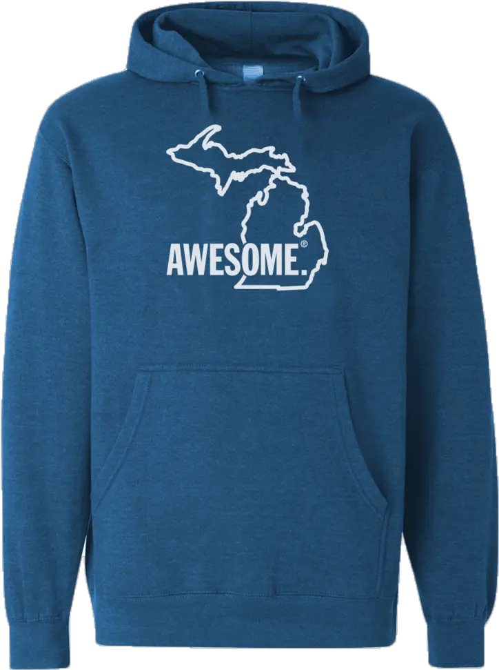 Michigan Awesome State Outline Hoodie Hoodie Png Michigan Outline Png