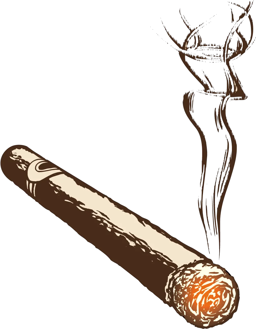 Download Cigarette Smoke Burning Burning Cigarette Clipart Transparent Png Cigar Png