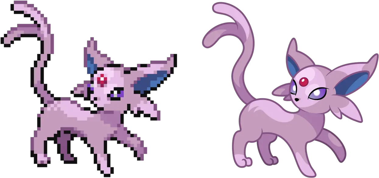 Rarely Used Art Blog Pokémon Sprite Espeon Pixel Art Png Espeon Png