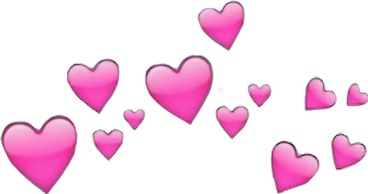 Download Corazones Rosa Corazon Emoji Aesthetic Hearts Transparent Background Png Corazones Png