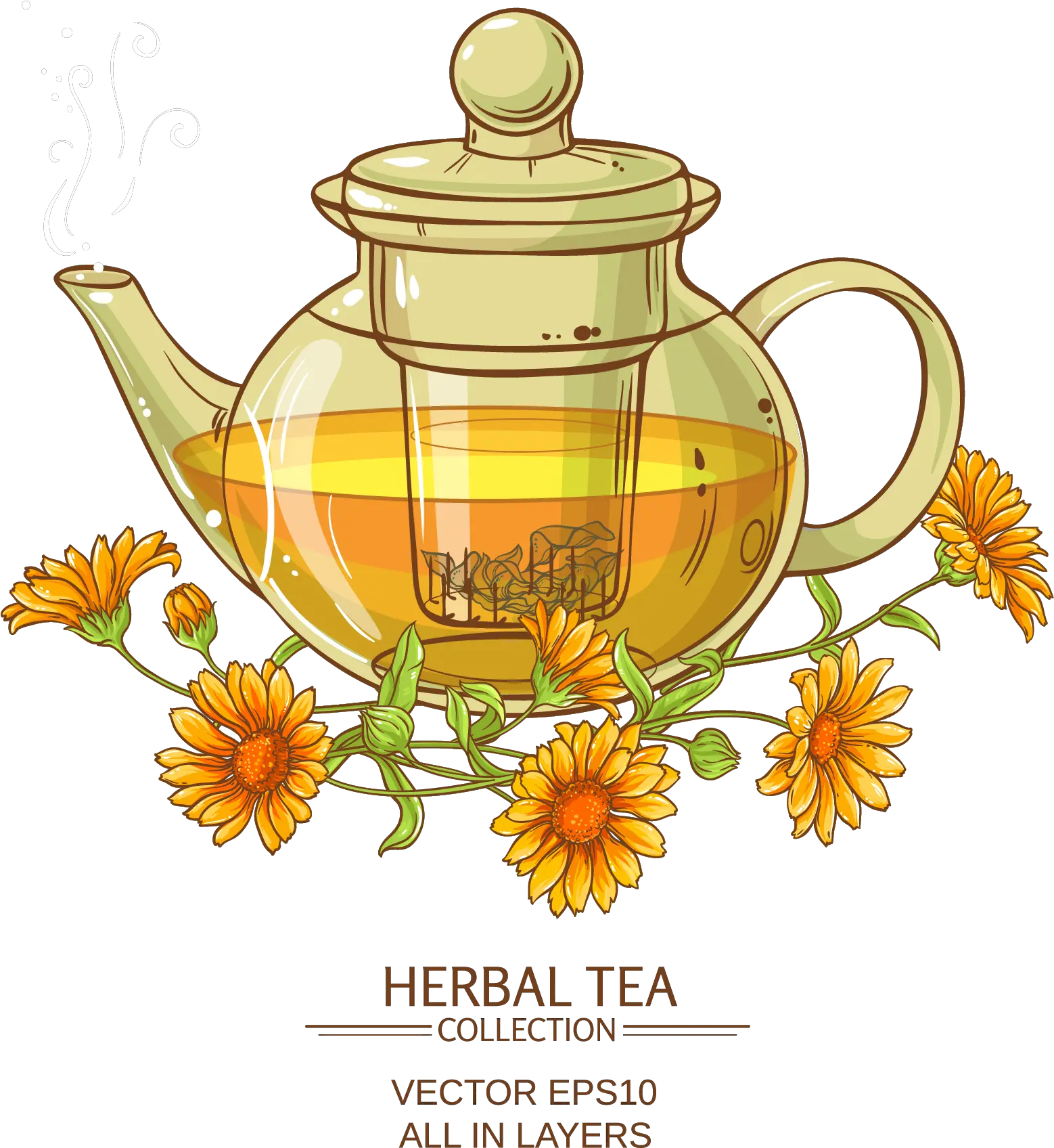 Library Of Flower Teapot Svg Black And White Png Files