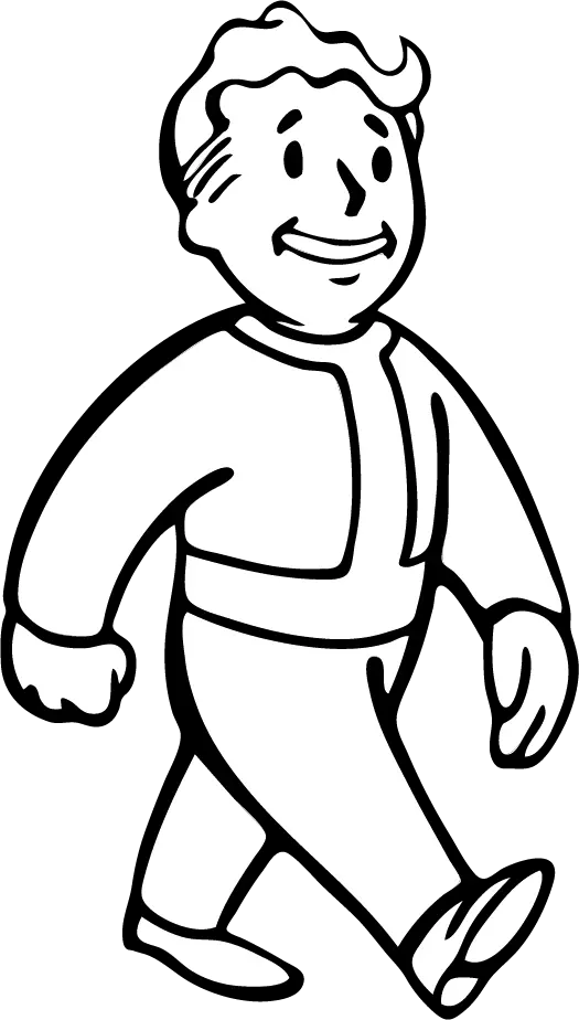 Fallout Vault Boy Coloring Page Png Pip