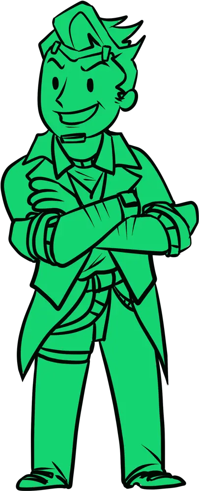 Radioactive Vault Boy Fan Art Png Pip Boy Png