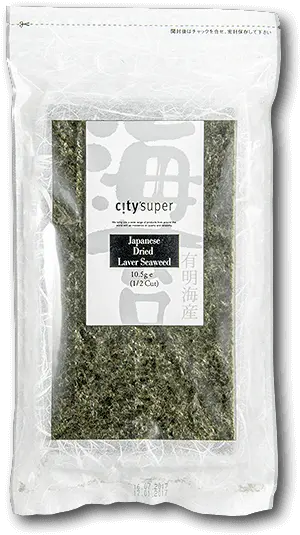 Citysuper Japanese Dried Laver Seaweed 12 Size 105g Sunflower Seed Png Seaweed Png