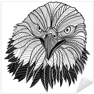Sticker Bald Eagle Head As Usa Symbol For Mascot Or Emblem Png Icon