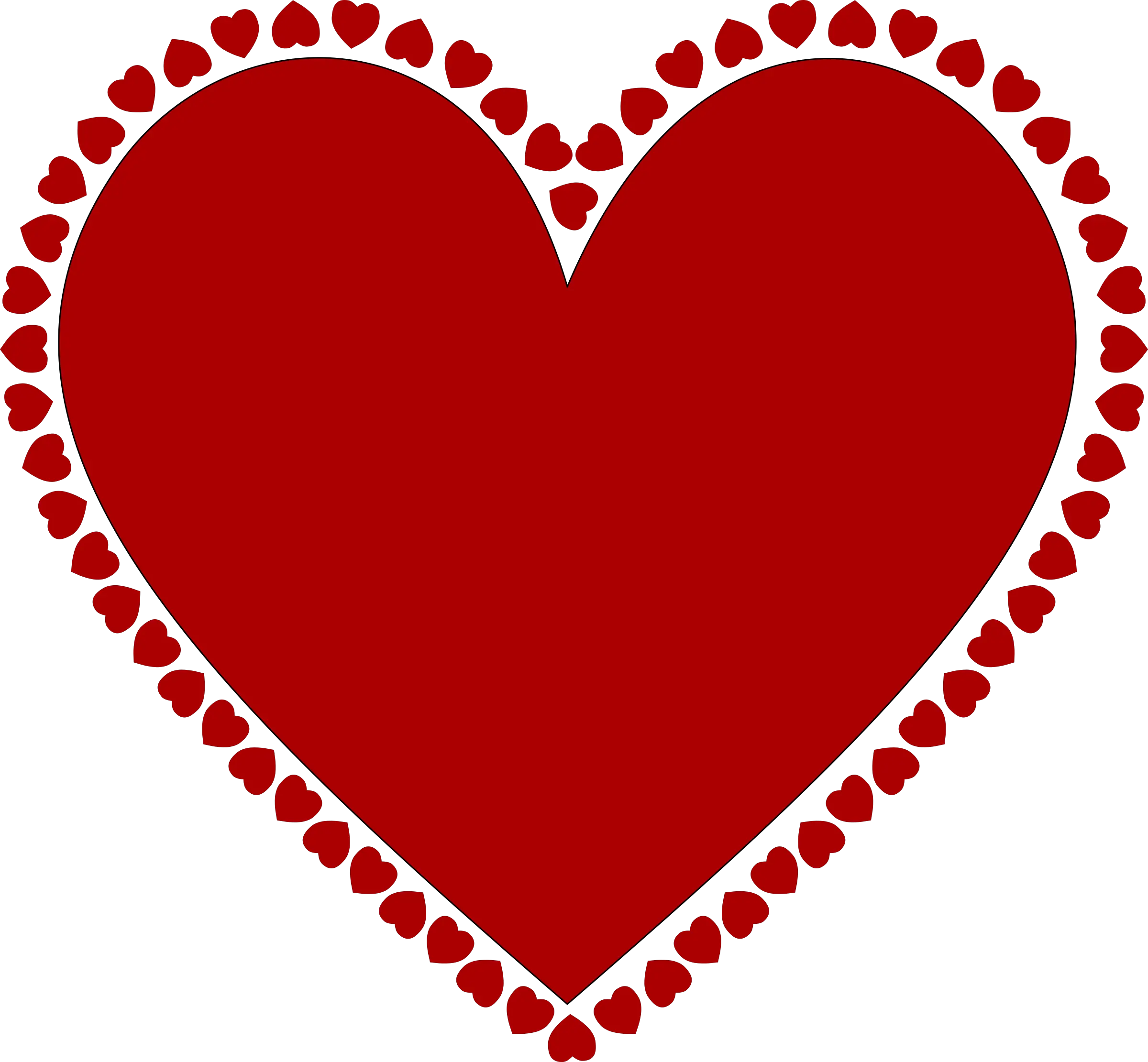 Hearts Silhouette Png