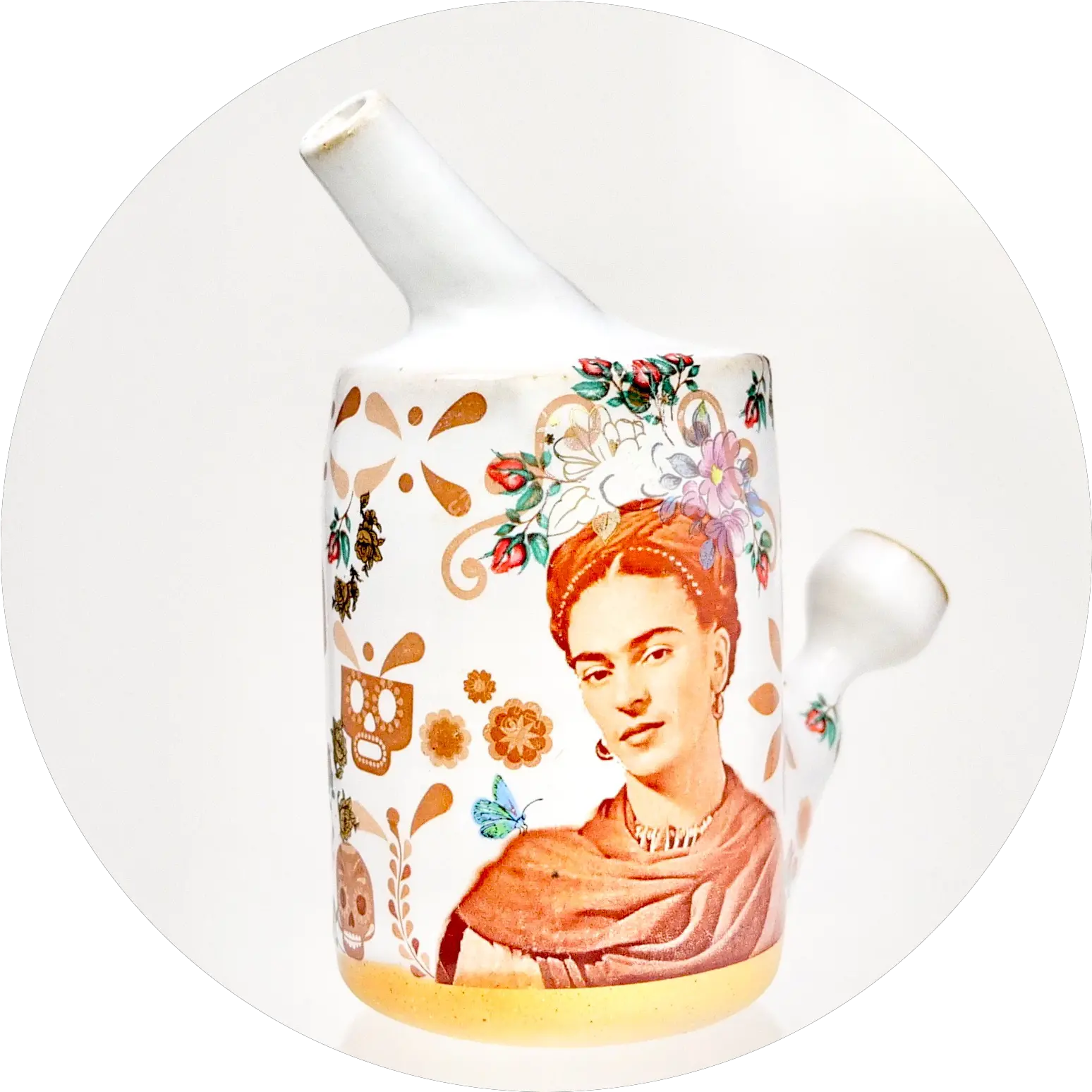 Baked In Vermont Frida Kahlo Bong Illustration Png Frida Kahlo Png