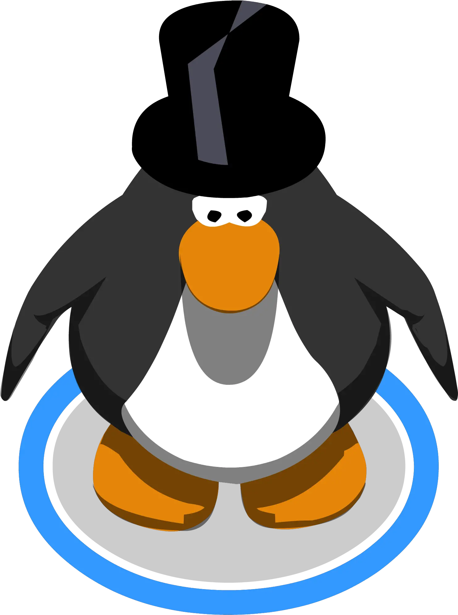 Download Top Hat Ingame Penguin With Top Hat Full Size Purple Club Penguin Penguins Png Tophat Png