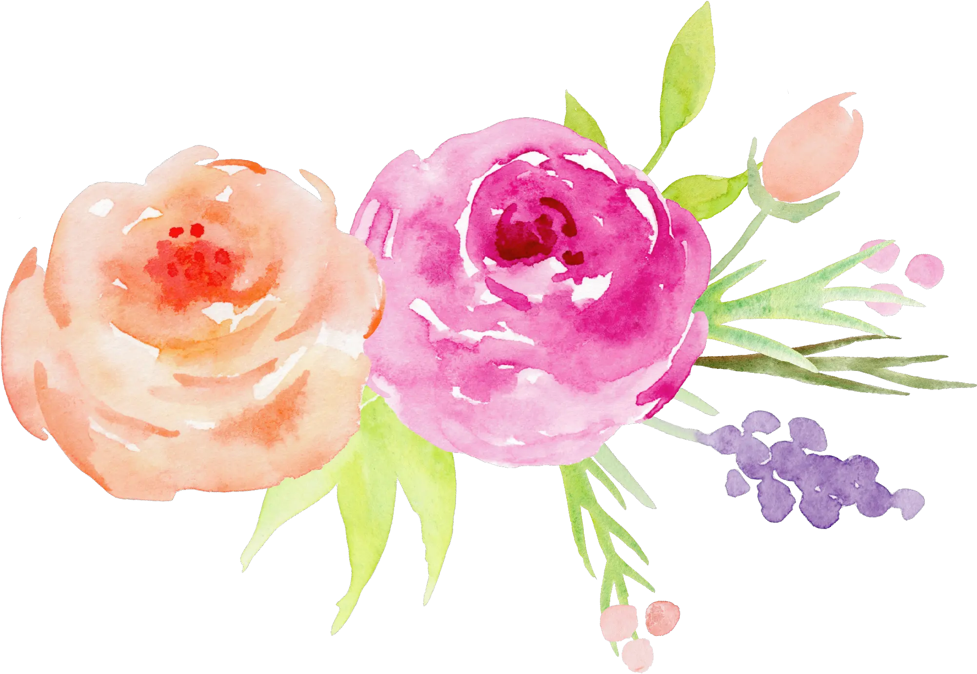 Download Decorative Flower Garden Watercolor Paint Flower Png Garden Flowers Png