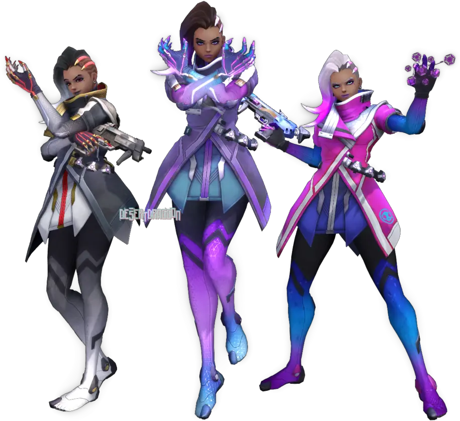 Sombra Overwatch Character Model Overwatch Sombra Png Sombra Overwatch Png