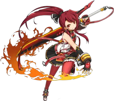 Pyro Knight Elwiki Pyro Knight Elsword Png Knight Icon Anime