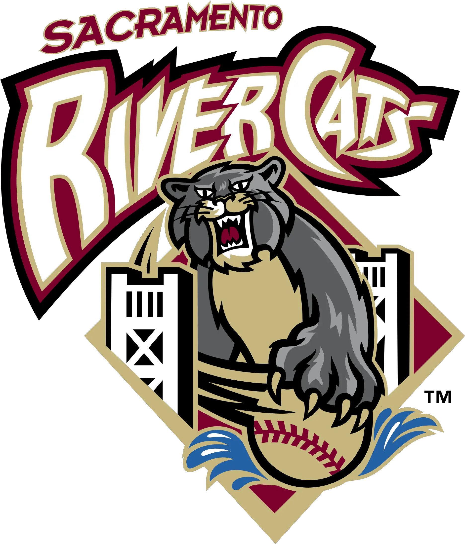 Sacramento River Cats Logo Png Transparent U0026 Svg Vector Logo Sacramento River Cats Cats Transparent