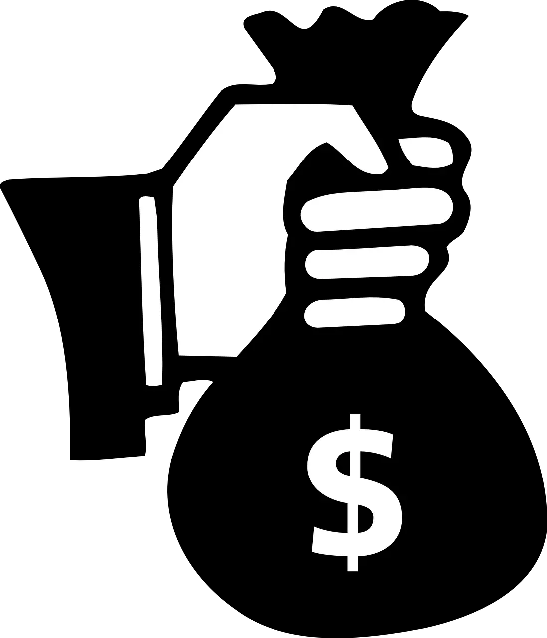 Bank Robbery Money Bag Hand Free Vector Graphic On Pixabay Money Bag In Hand Icon Png Bag Icon Png