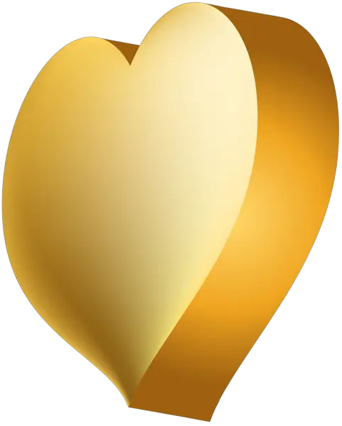 Gold Heart Png