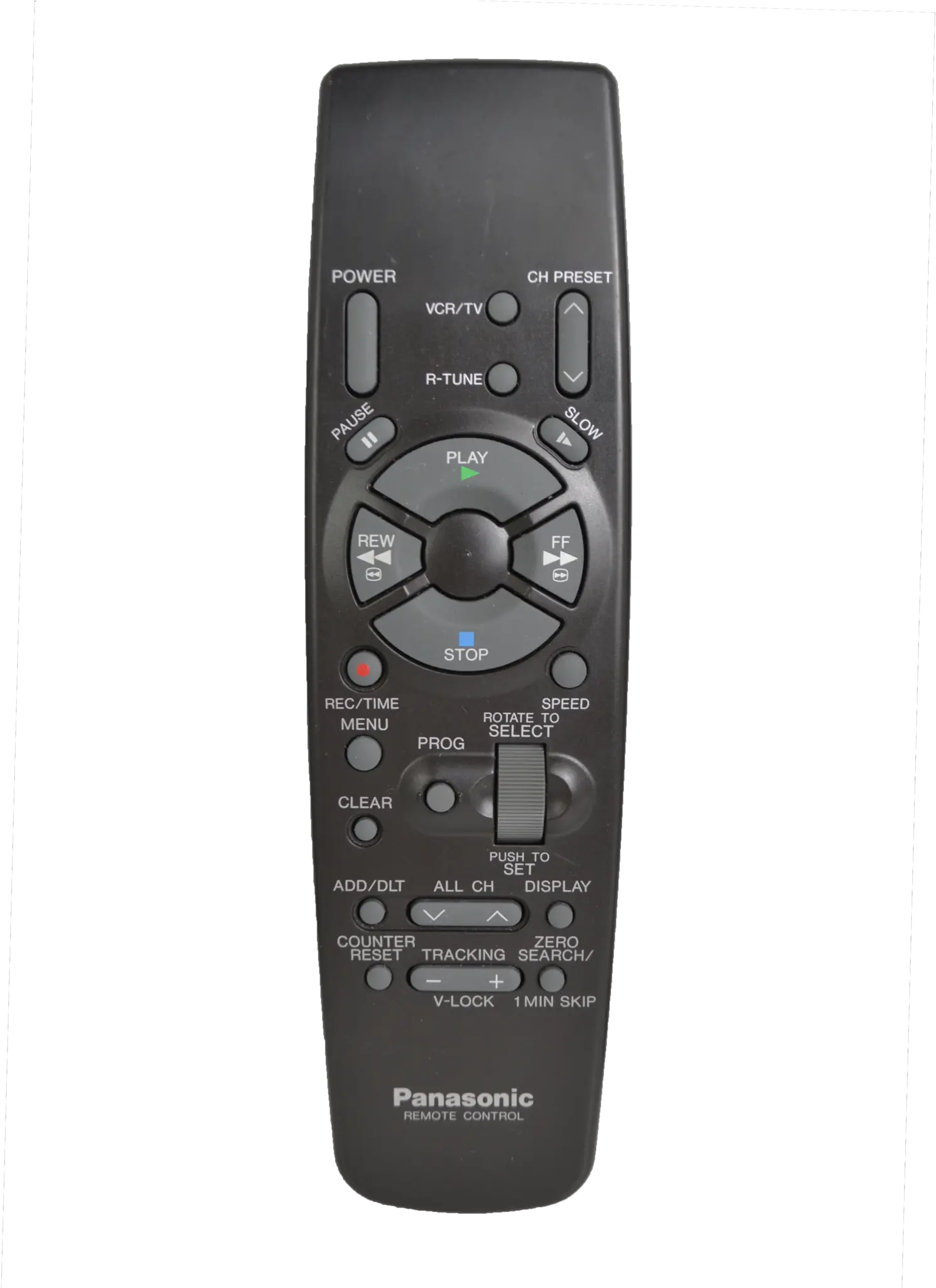 Panasonic Vsqs1337 Vcr Vhs Player Remote Control For Ag 1290 Electronics Png Vhs Play Png