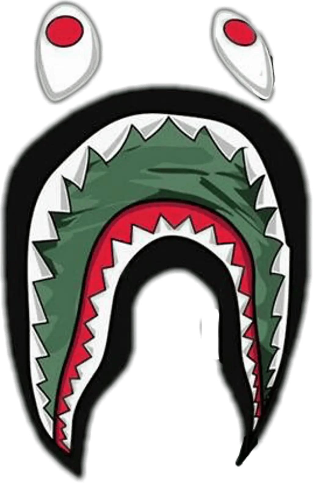 Transparent Bape Shark Logo Wallpapers Bape Shark Logo Png Bape Shark Png