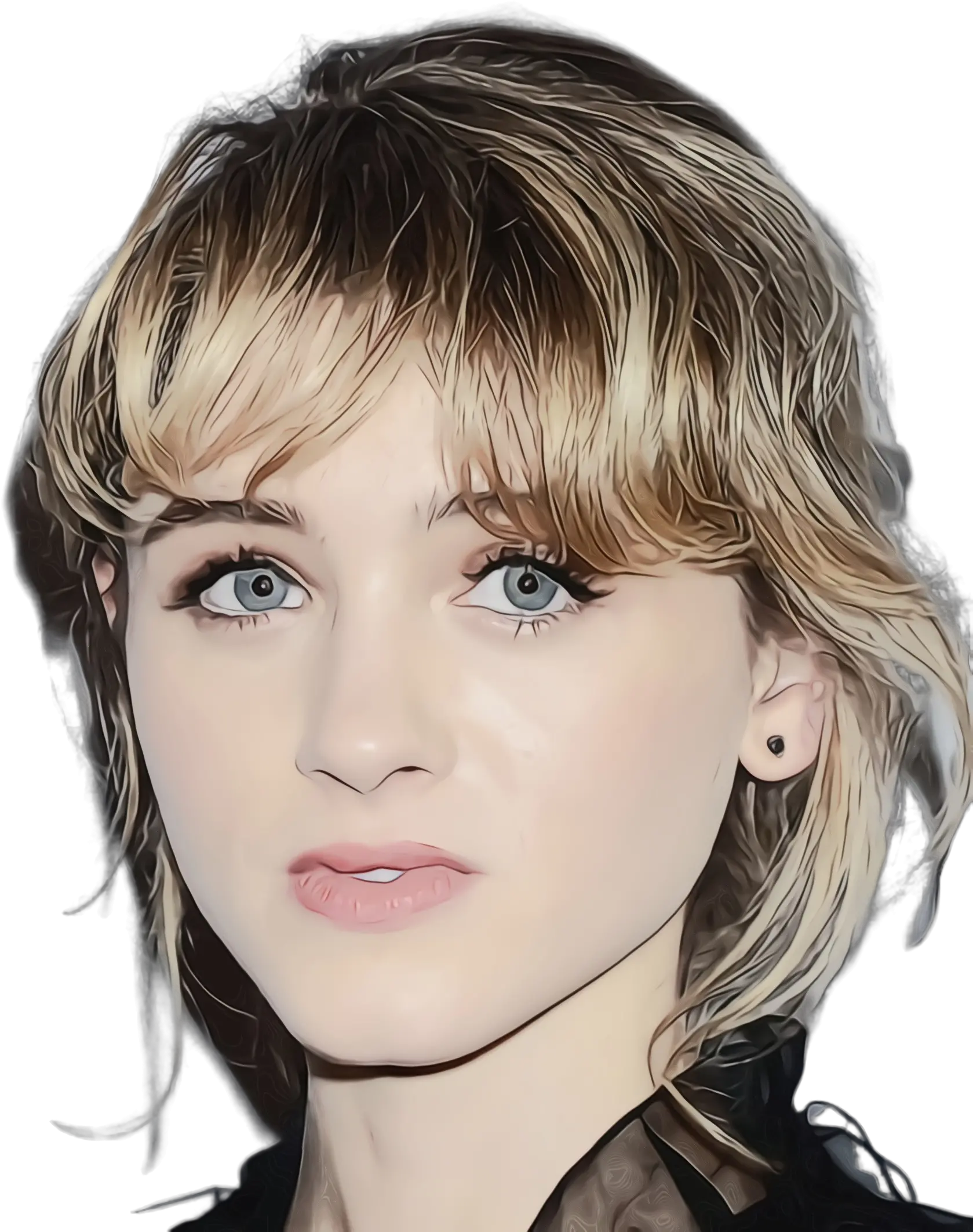 Natalia Dyer Png Clipart All Blond Bangs Png