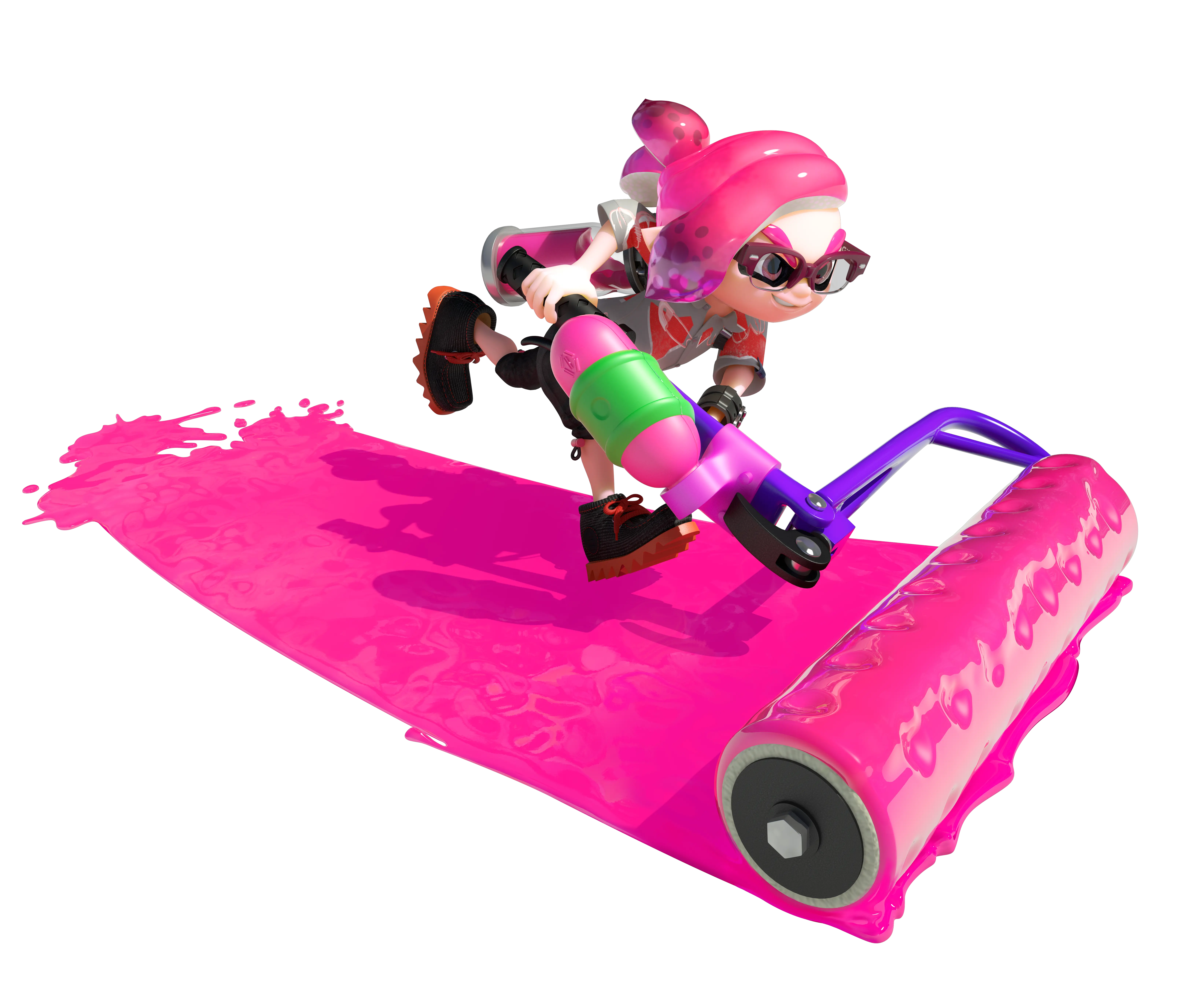 Splatoon My Nintendo Rewards Now Available In North America Splatoon 2 Roller Png Inkling Png