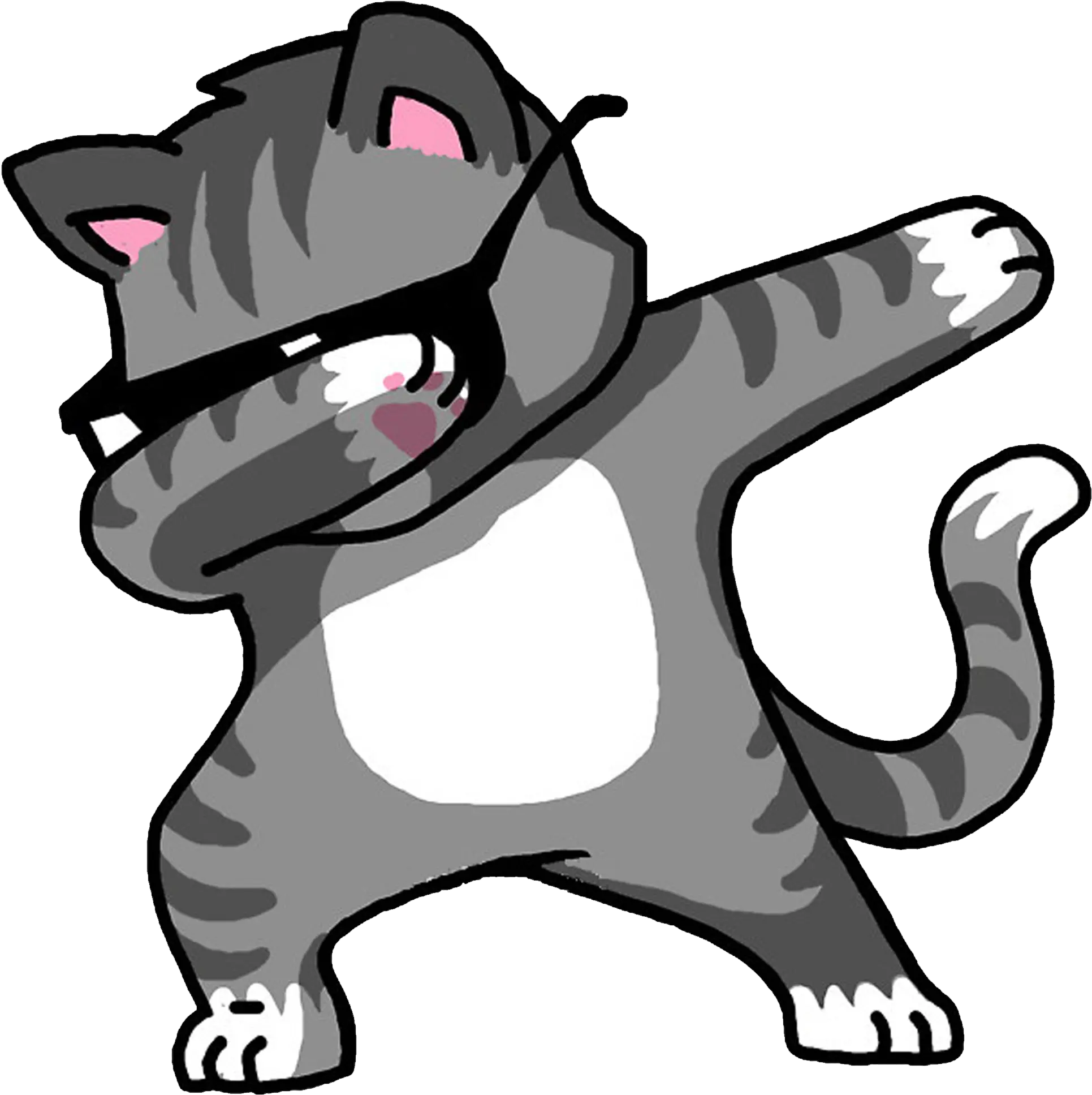 Download T Shirt Kitten Hoodie Dab Cat Download Hd Png Dabbing Cat Dab Png