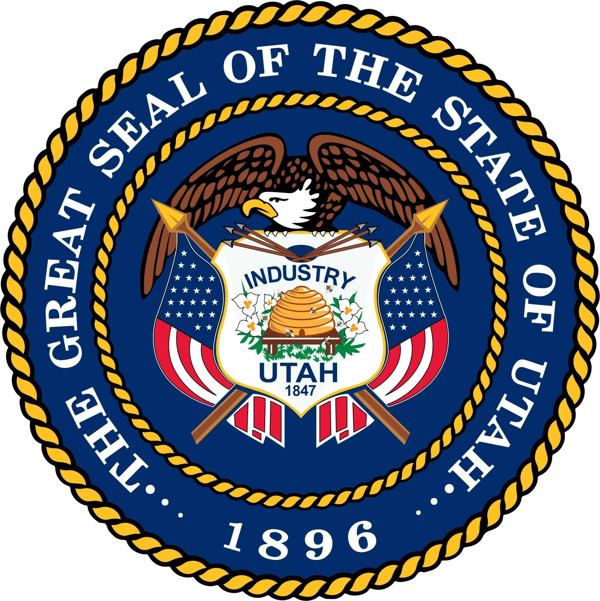 Seal Of Utah Utah Flag And Seal Png Certificate Seal Png