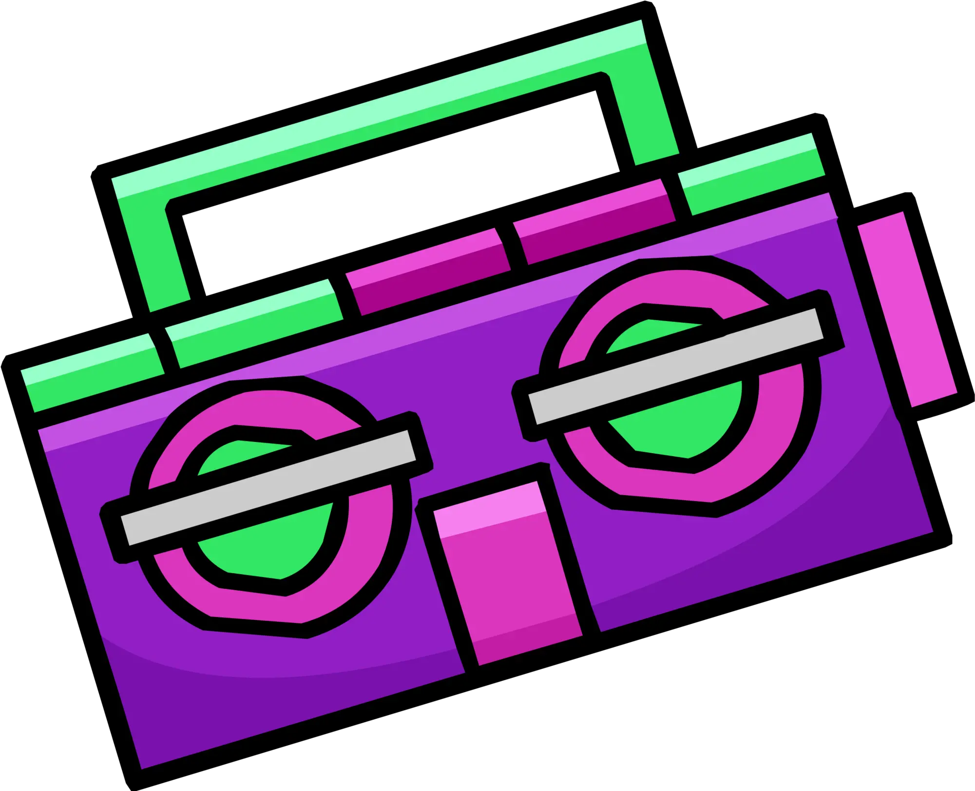 Purple Boom Box Id 15142 Club Penguin Rewritten Wiki Language Png Boom Box Icon