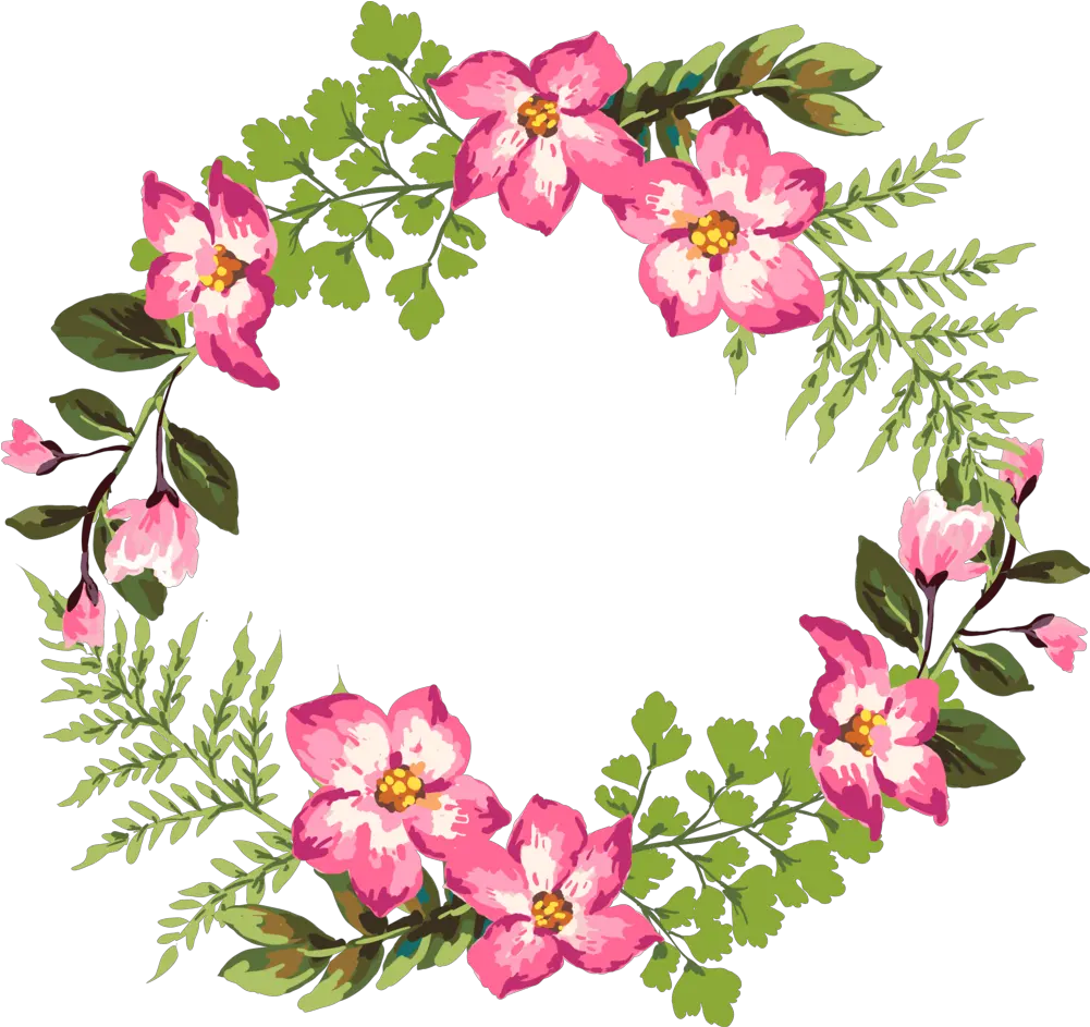 Corona De Flores Tropicales Png White Flower Wreath Background Arco Png