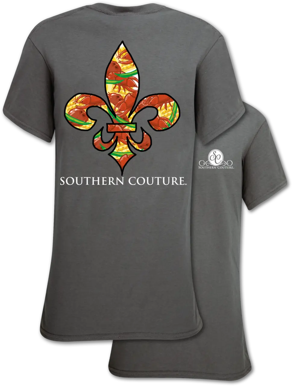 Crawfish Png Southern Couture 4556212 Vippng Short Sleeve Crawfish Png