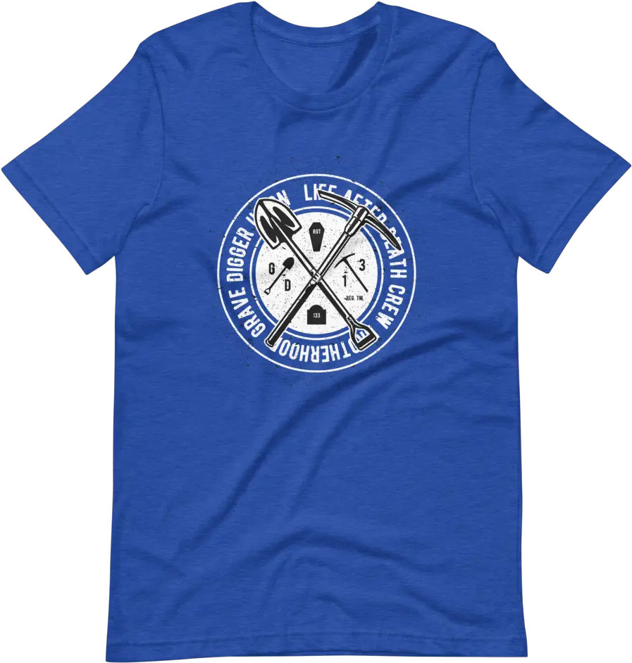 Grave Digger Life After Death Crew Design Short Sleeve Png Grave Digger Logos