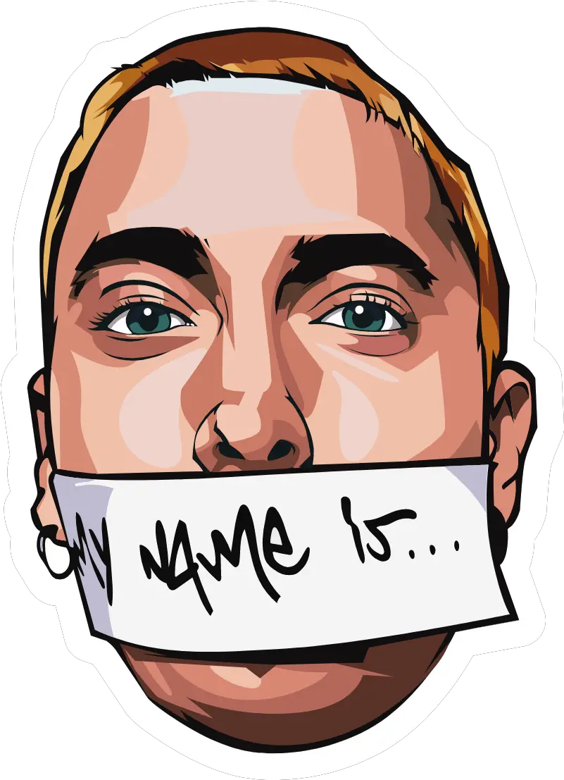 Eminem Rap Slim Shady Stickers Png Eminem Transparent