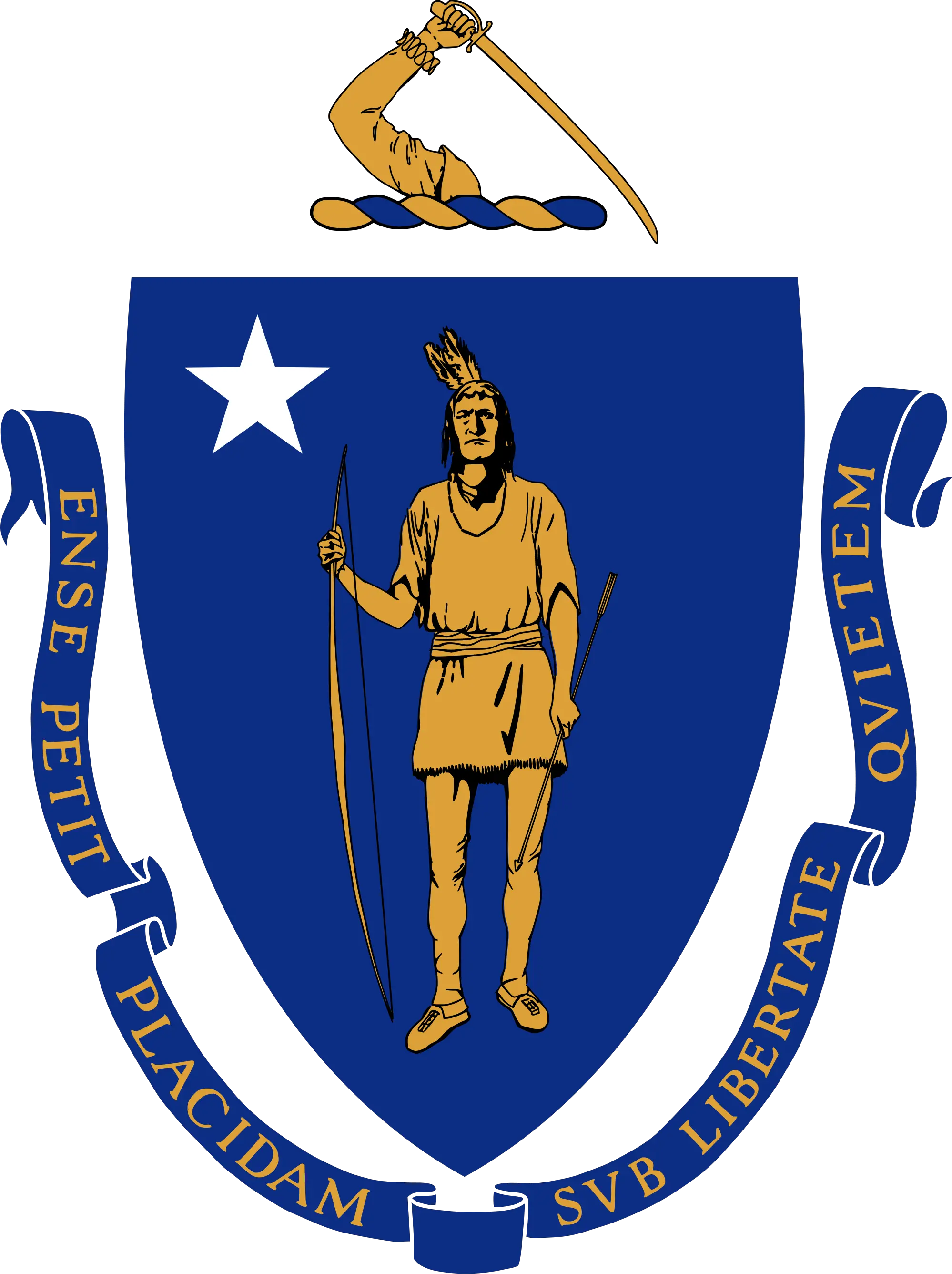 Download Massachusetts Massachusetts Seal Full Size Png State Seal Of Massachusetts Certificate Seal Png