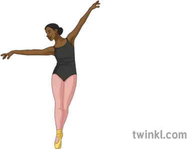 Ballerina Dancer Illustration Athletic Dance Move Png Dancer Png