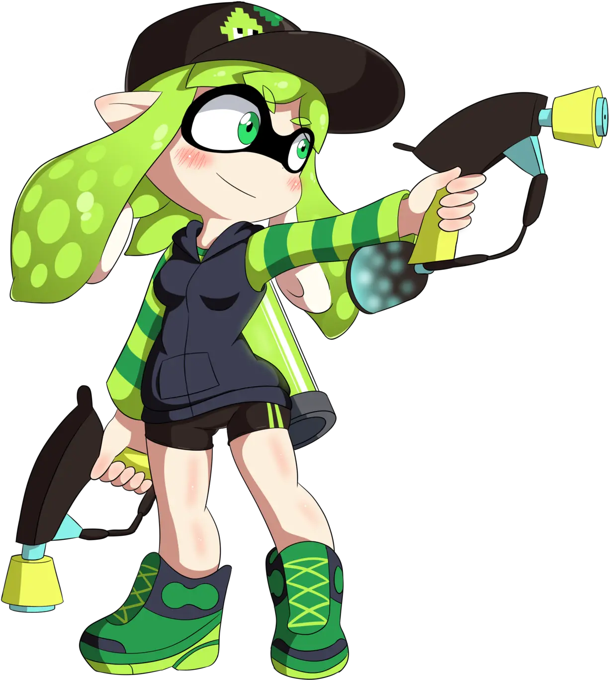 Download Hd I Never Saw The Poses An Inkling Makes With Splatoon 2 Inkling Drawing Png Inkling Png