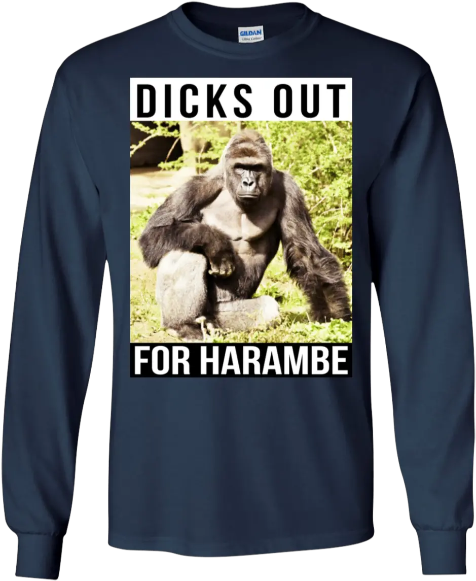 Dicks Out For Harambe T Shirt Tank Hoodie Dicks Out For Harambe Meme Png Harambe Transparent