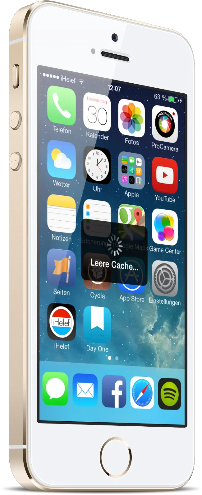 Jailbreak Ihelef Apple Iphone 5s Gold Png Fake Cydia Icon