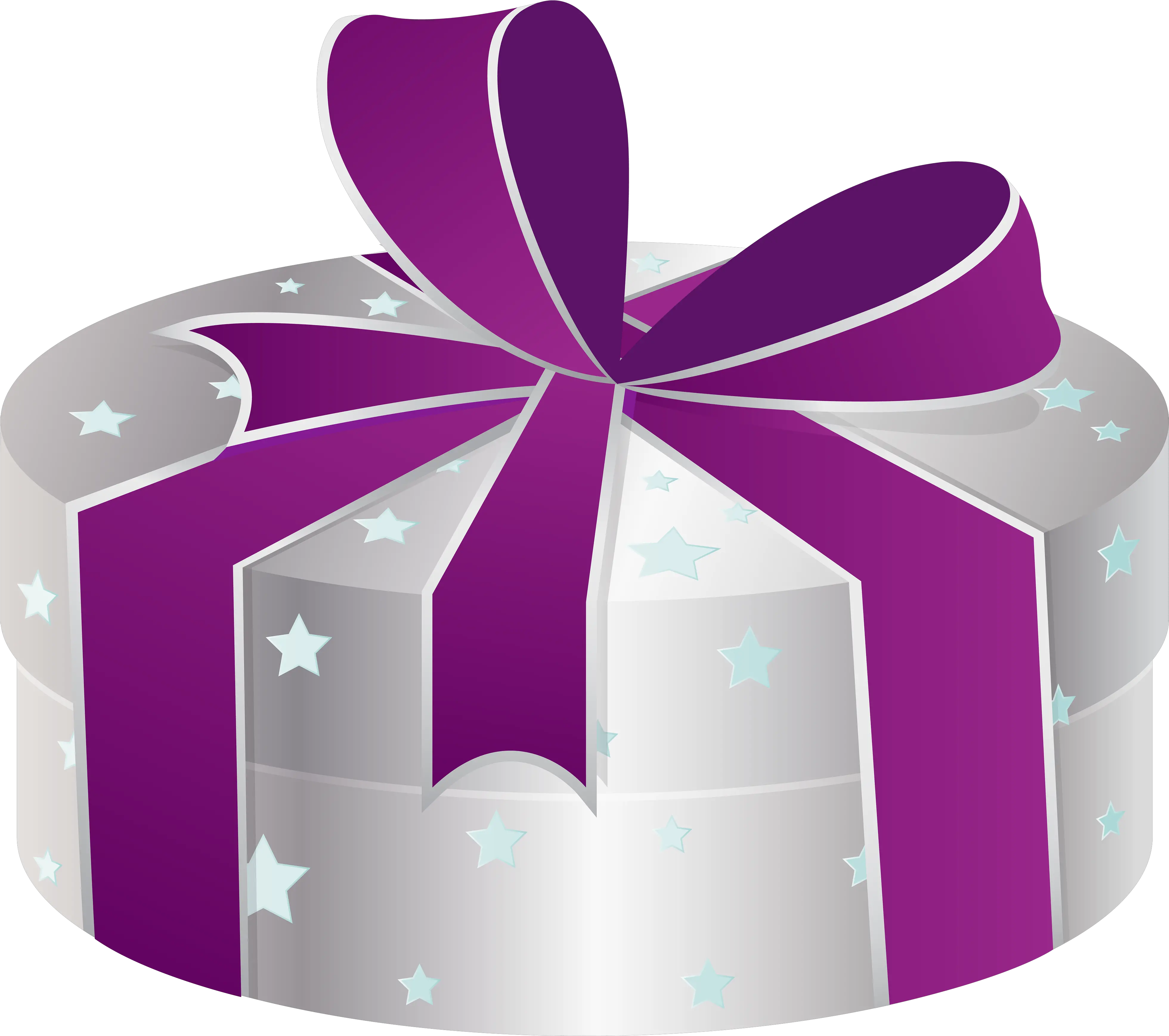 Gift Box With Money Coming Out Silver Gift Png Present Clipart Png