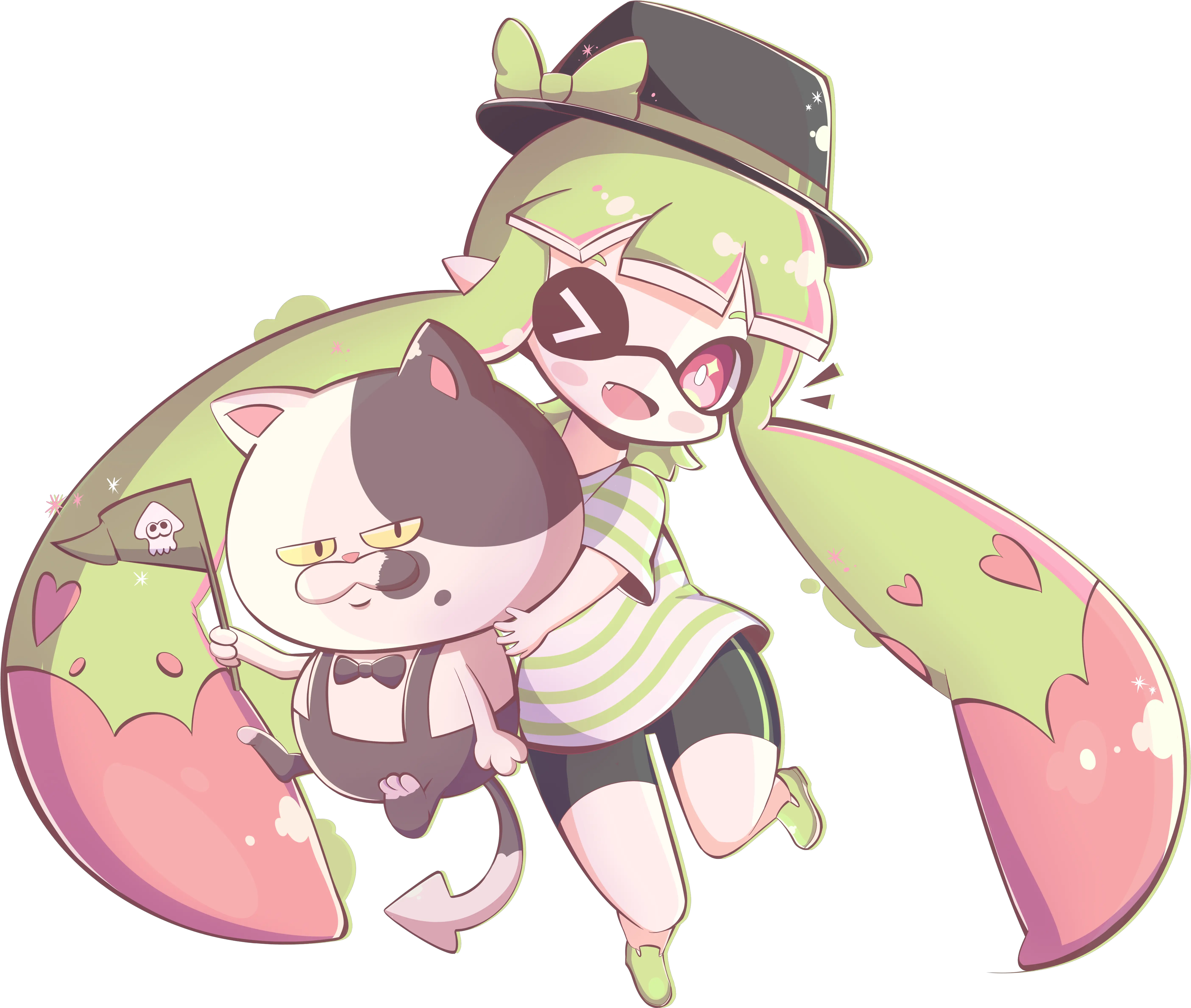 Download Hd Preview Art Cute Inkling Girl Art Transparent Inklings Art Splatoon 2 Png Inkling Png