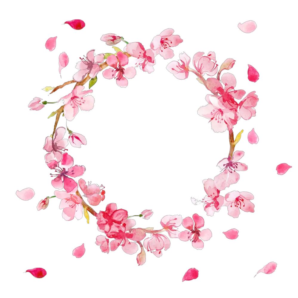 Flower Wreath Clipart Transparent Images U2013 Free Png Png Wreath Cherry Blossom Wreath Transparent Background