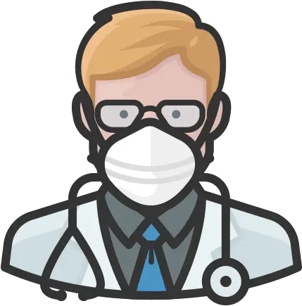 Doctor White Male Coronavirus People Avatar Mask Free Black Doctor Icon Png White Man Icon