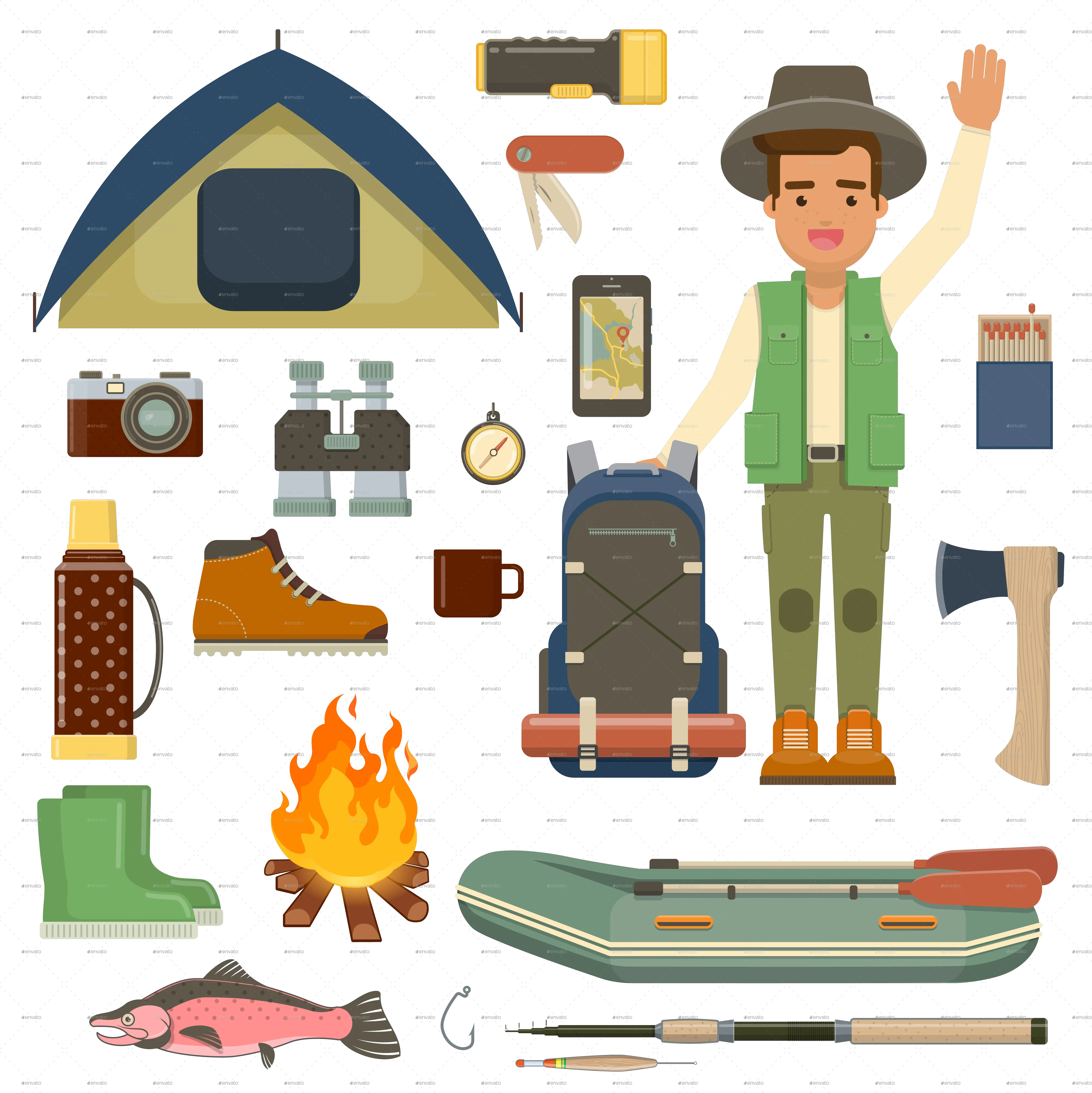 Download Survival Clipart Hiker Backpack Png Image With No Backpack Hiker Png