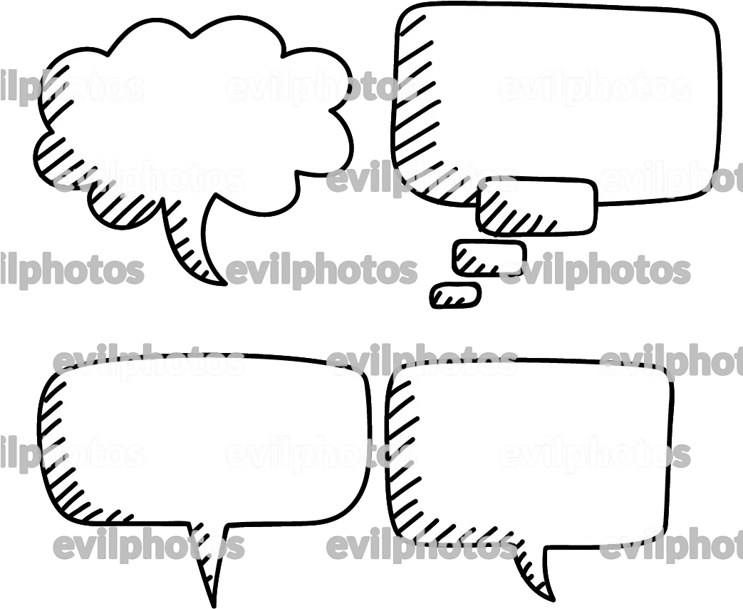 Speech Bubble Drawing Horizontal Png Talk Bubbles Icon