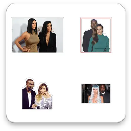 Download Kim Kardashian West Wastickerapp Apk Free Collage Png Kanye West Icon