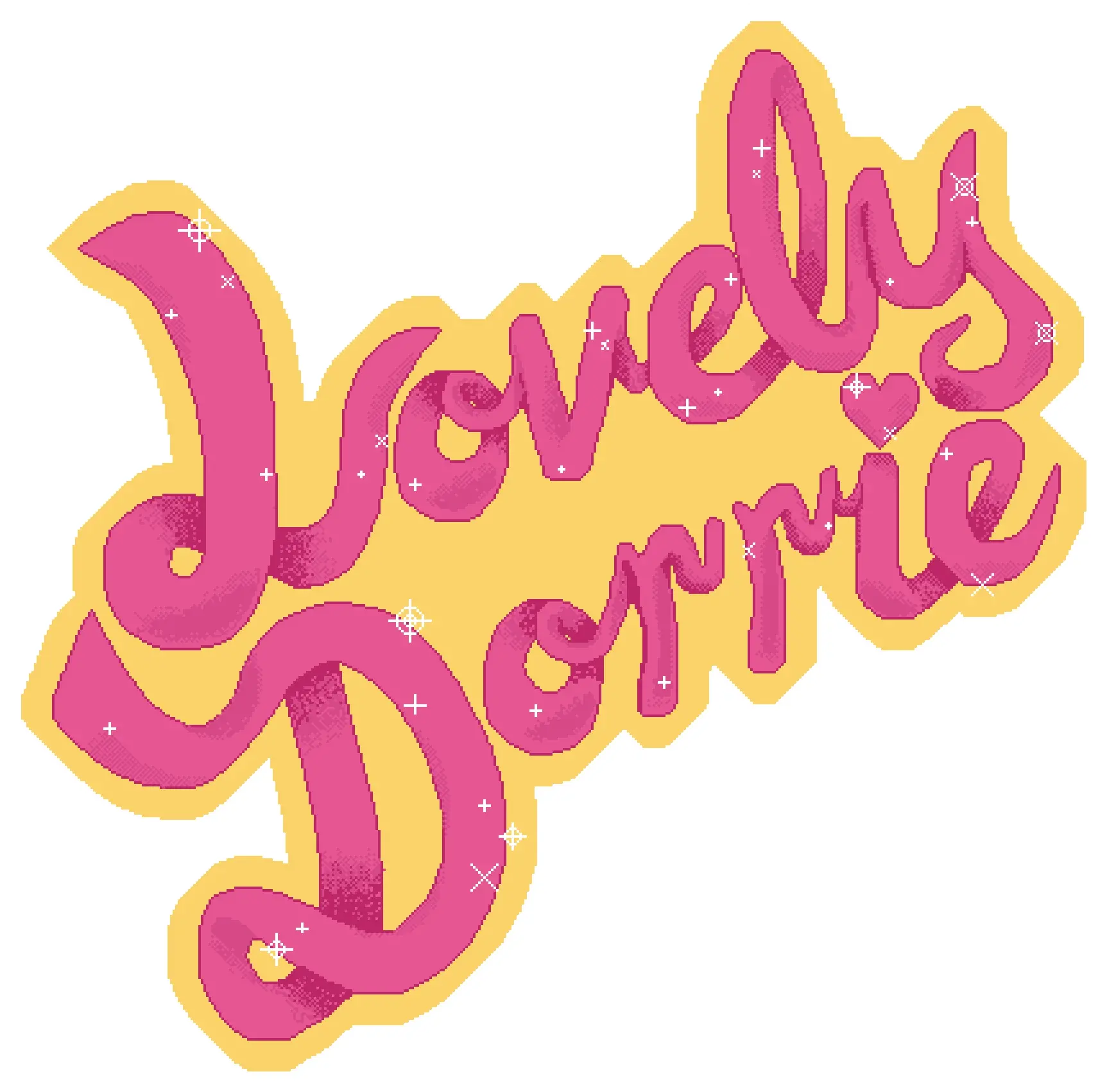 Lovelydorrie Pixel Art Business Card Language Png Doki Doki Logo