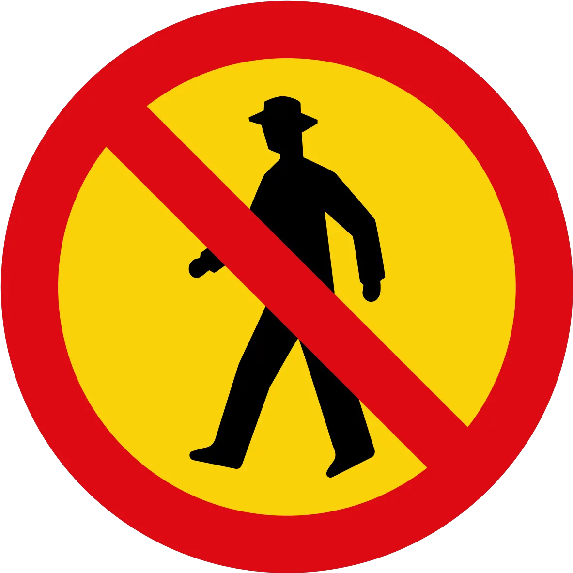 Filevienna Convention Road Sign C3i V13svg Wikipedia Pictogram Verboden Voor Personen Png Prohibido Png