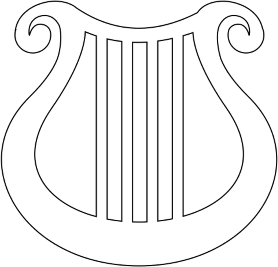 Lyre Wagoio Vertical Png Harp Icon