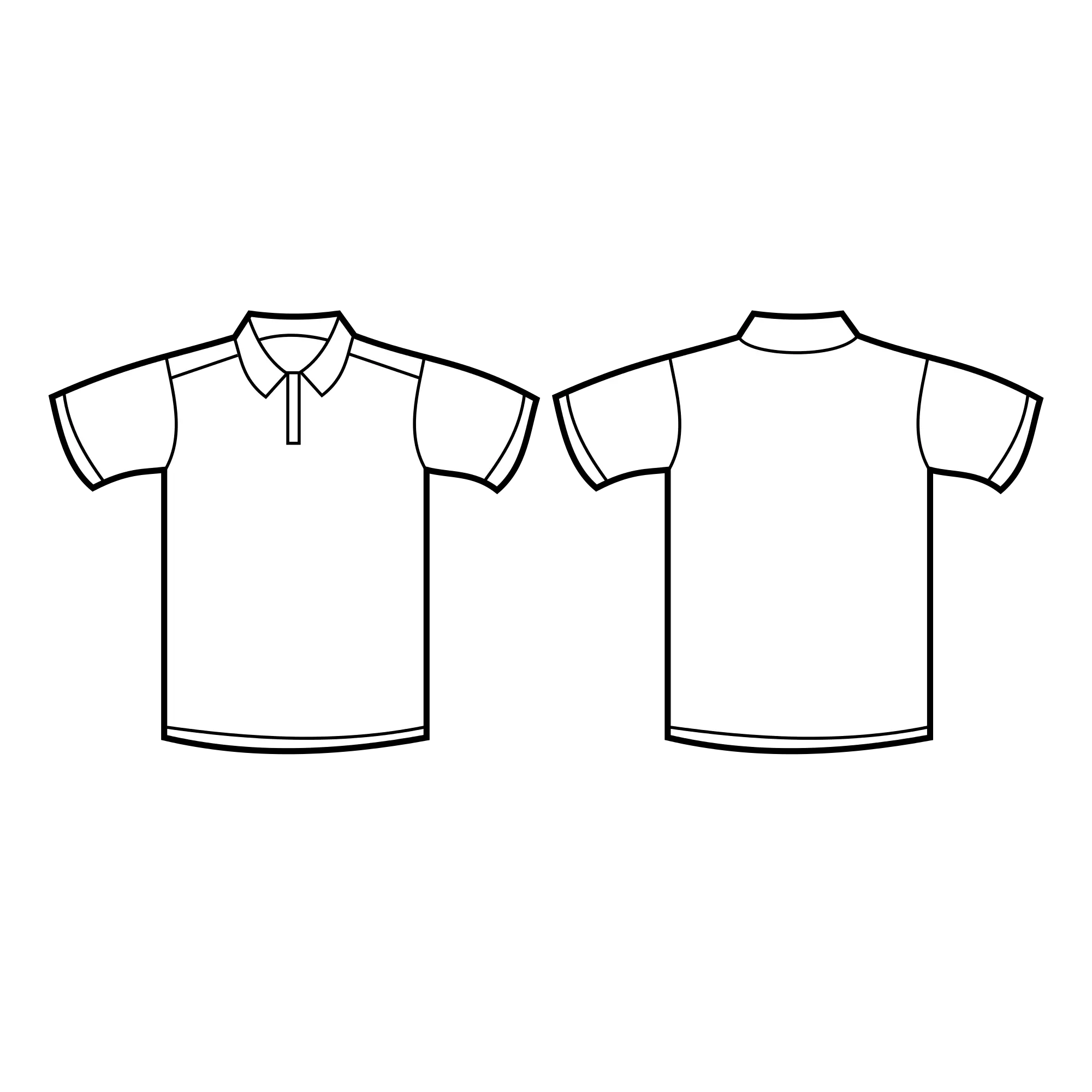 T Shirt Template Png Picture Polo Shirt Template Collar Png