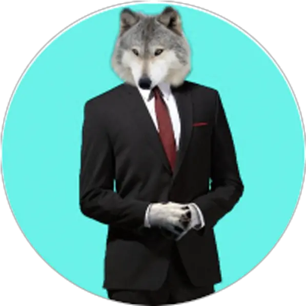 Creator Spotlight Sickofwolves U2013 Teespring Community Wolf In Suit Png Small Wolf Icon