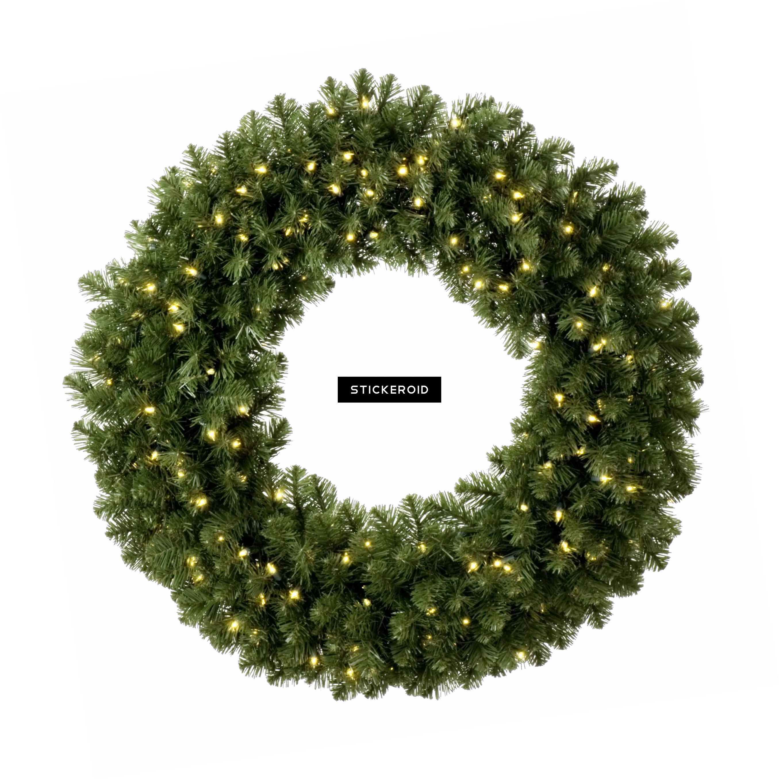 Christmas Wreath Png Download Transparent Background Outdoor Christmas Wreath With Lights Holly Garland Png