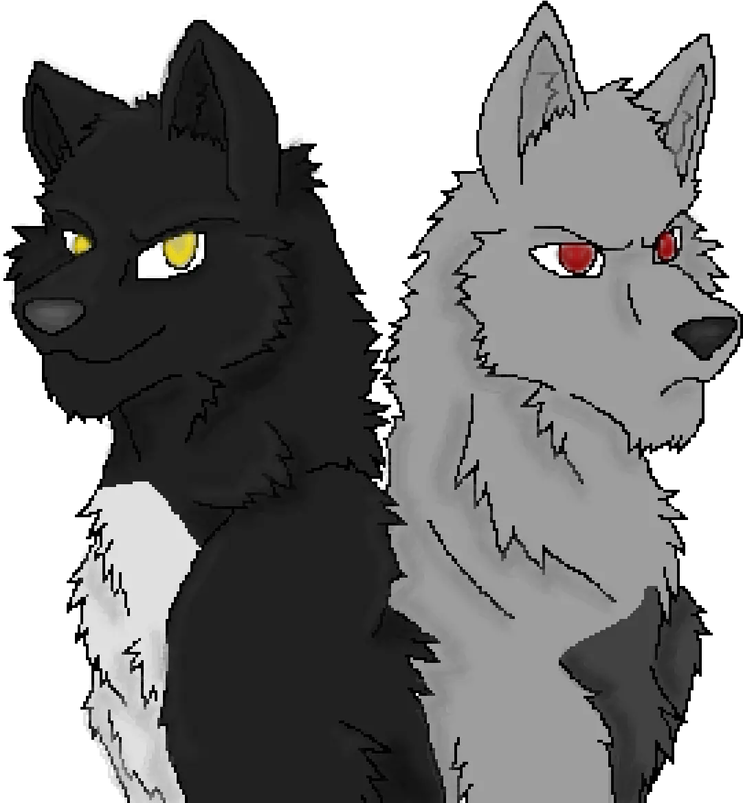 Pixilart Ember And Wounded Moon By Animalgamer12 Northern Breed Group Png Ember Moon Png