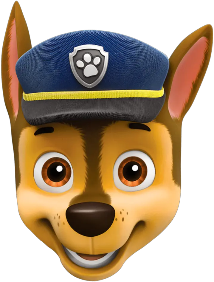 Patrulha Canina Png Imagens Png Paw Patrol Mask Printable Chase Png