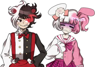 Human Monokuma And Monomi Human Monokuma And Monomi Png Monokuma Png